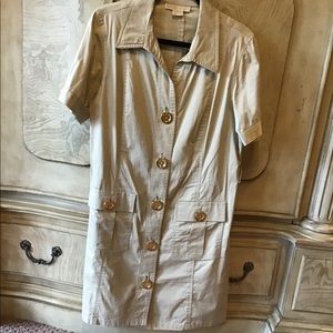 Michael Kors Tan Button-Down Dress